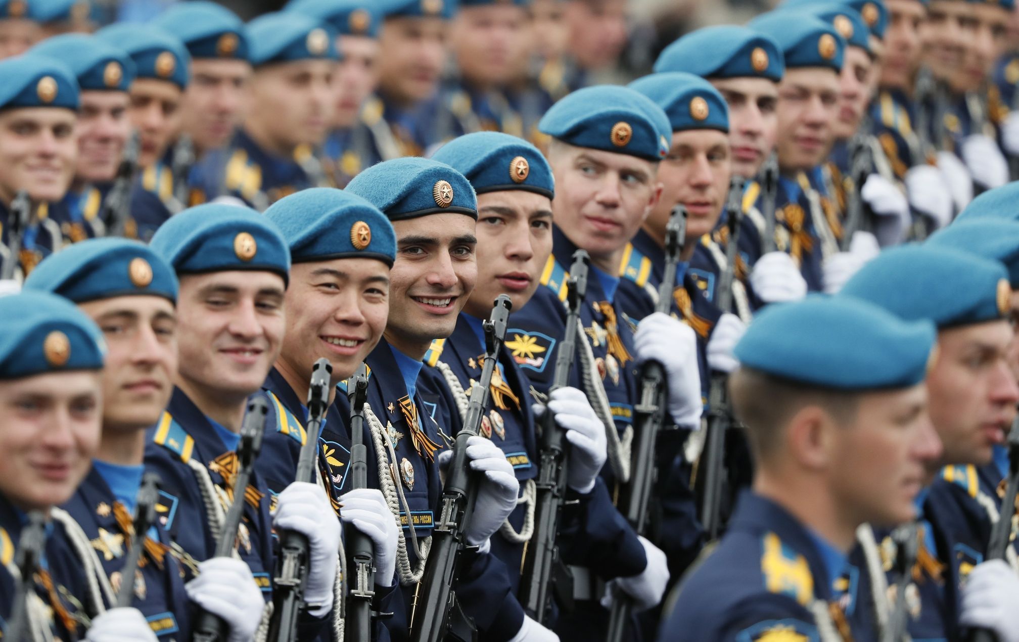Vojenská přehlídka v Rusku - Den vítězství