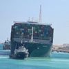 Kontejnerová loď Ever Given, která uvázla v Suezském průplavu