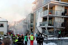 V Norsku se zřítil dům s byty. Pohřešuje se 5 lidí
