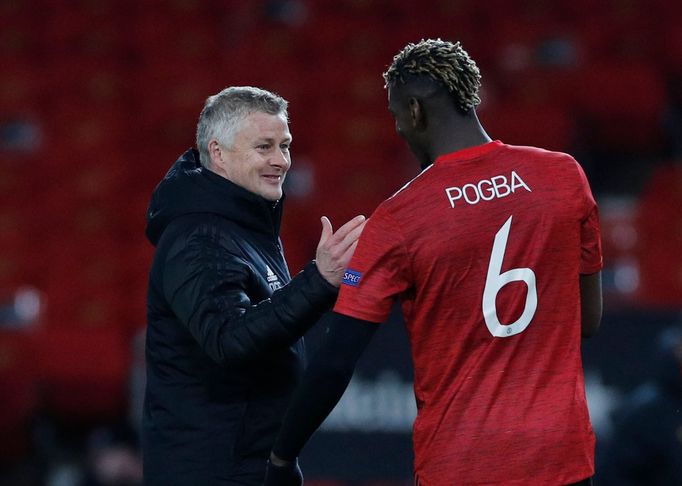 Ole Gunnar Solskjaer a Paul Pogba