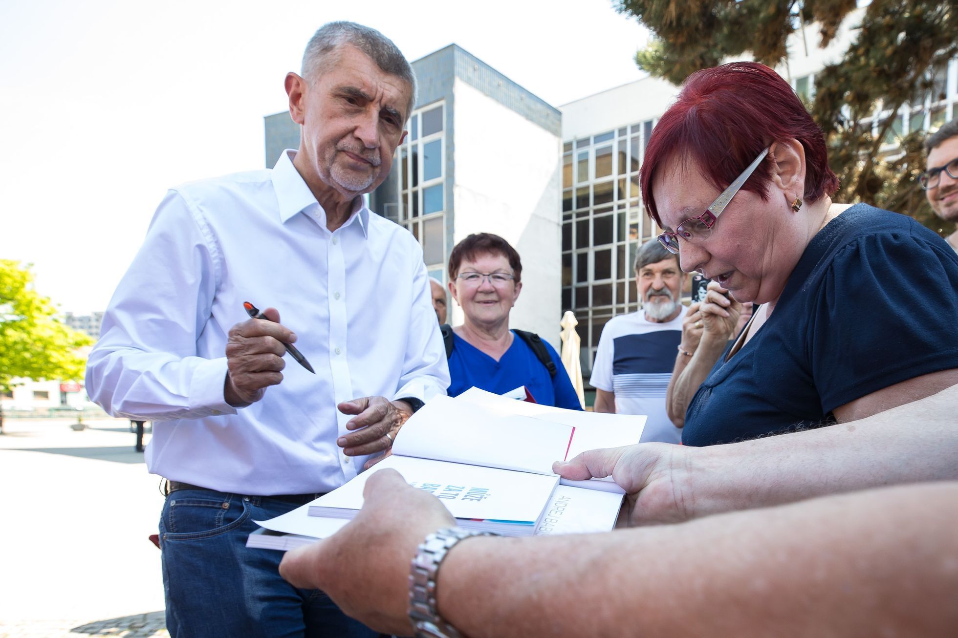 Andrej Babiš, meeting Břeclav, obytňák, karavan, kampaň