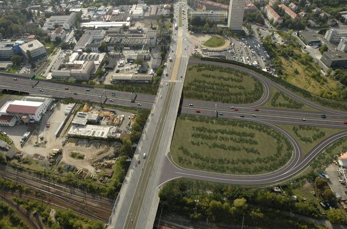 Malešice, Černokostelecká - předchozí návrh.