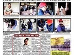 Deník Johannesburg Star informuje o skandálu na Univerzitě Svobodného státu (UFS) na titulní straně