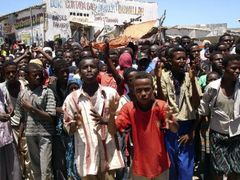 Protest proti růstu cen v somálském Mogadišu