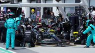 Lewis Hamilton v Mercedesu ve VC Kanady F1 2023