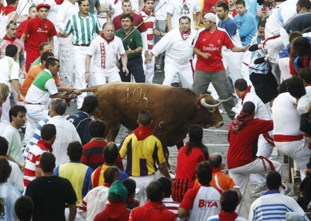 Španělsko Pamplona býci 7