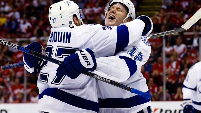 NHL: Stanley Cup Playoffs-Tampa Bay Lightning at Detroit Red Wings, Ondřej Palát