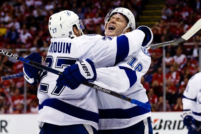 NHL: Stanley Cup Playoffs-Tampa Bay Lightning at Detroit Red Wings, Ondřej Palát