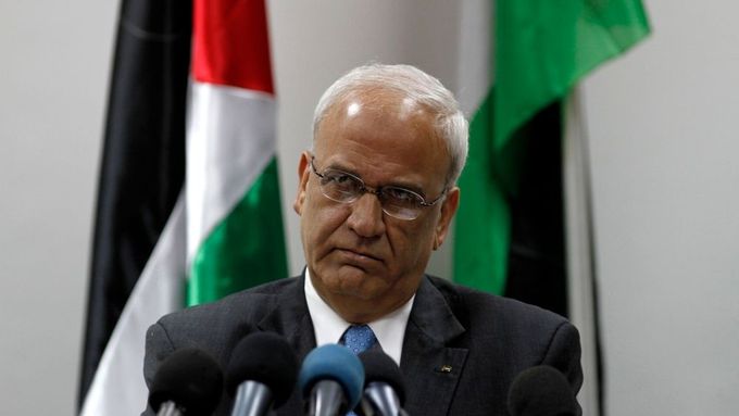Palestinský vyjednavač Saeb Erekat.