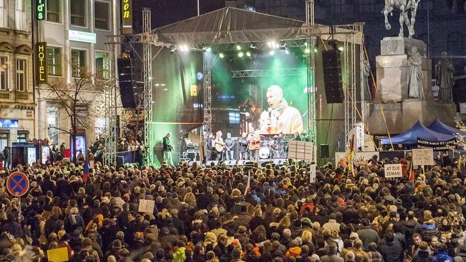 Loňský koncert na Václavském náměstí.