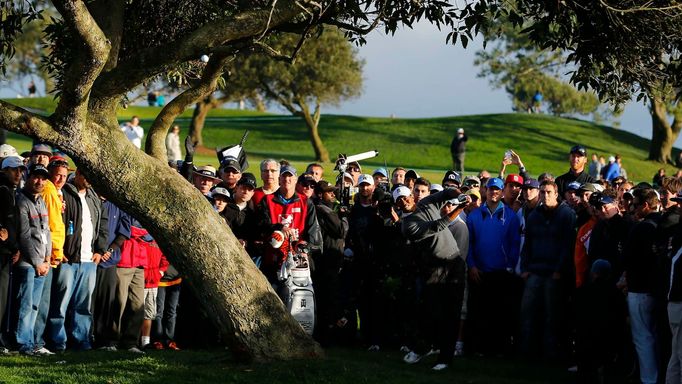 Golfista Tiger Woods na turnaji v San Diegu