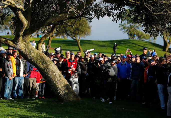 Golfista Tiger Woods na turnaji v San Diegu