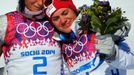 Norky Björgenová a Wengová roní slzy při medailovém ceremoniálu na OH v Soči