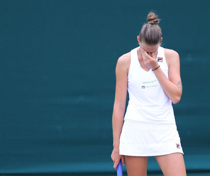 Karolína Plíšková v osmifinále Wimbledonu 2018