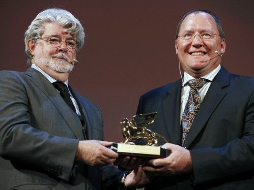 Benátský festival - John Lasseter a George Lucas