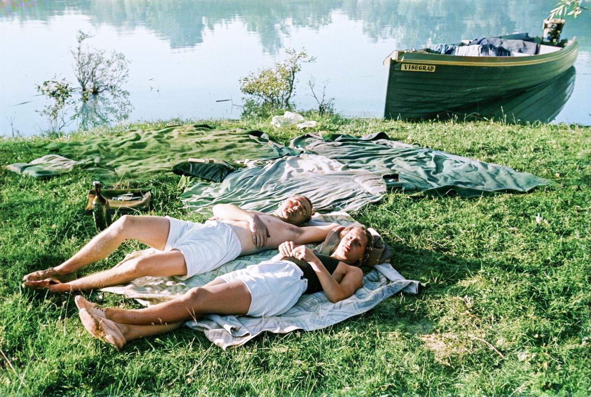 Tenkrát v létě, léto. Retro. Historie. Kolorované fotografie, Zahraničí, Fortepan