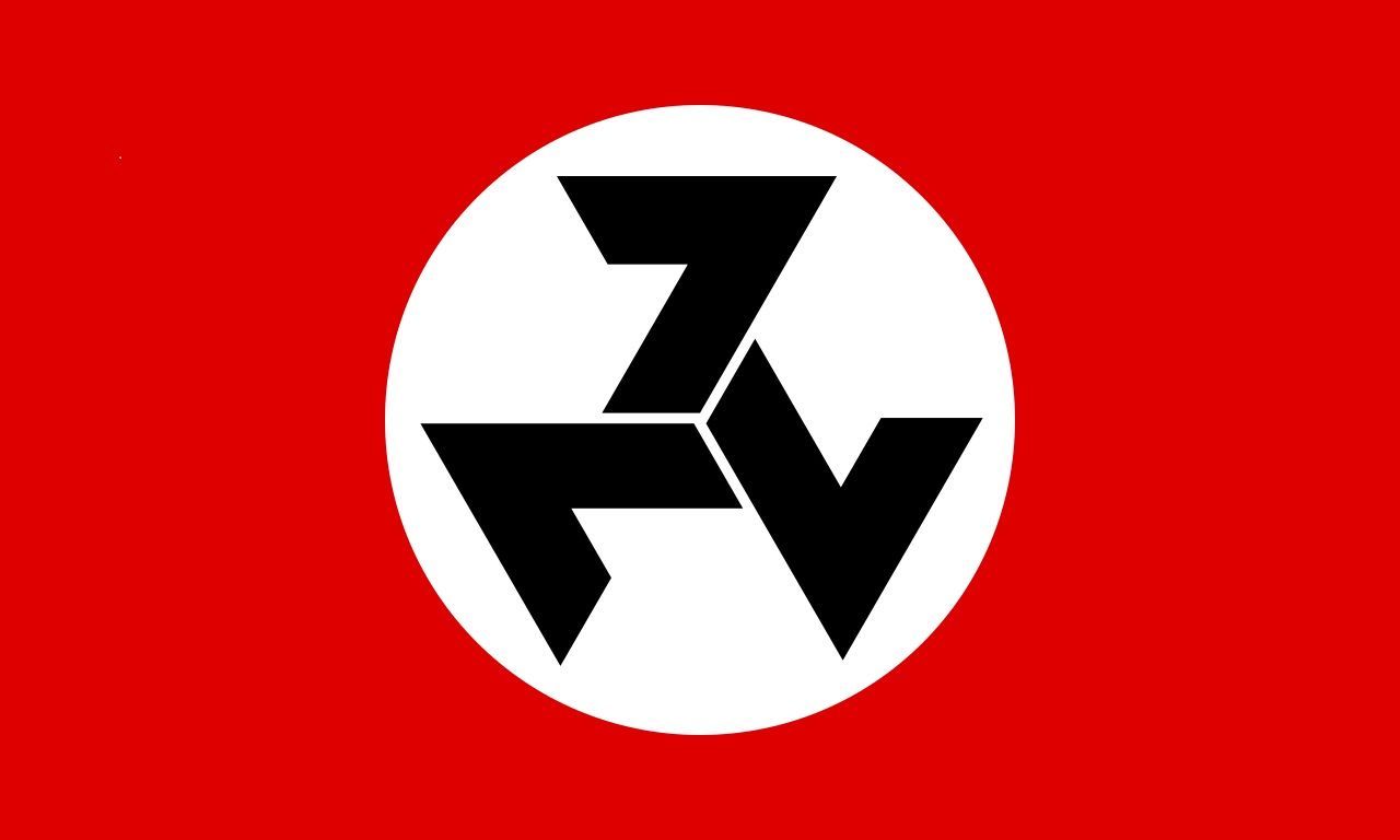 Vlajka neonacistického hnutí AWB
