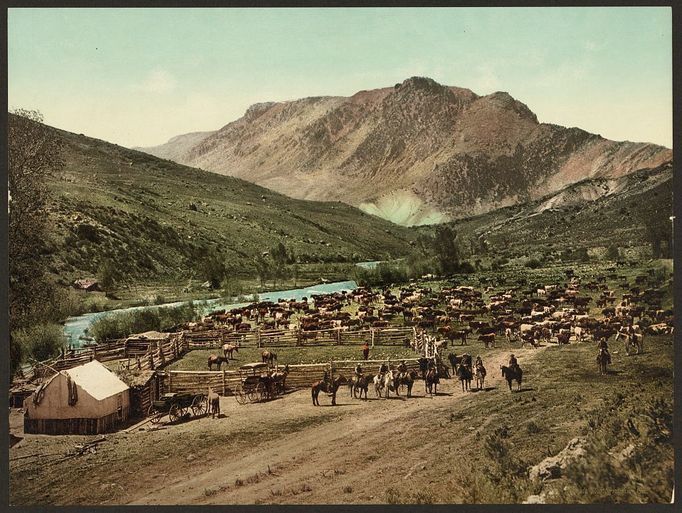 Historické fotky, fotochrom. Colorado krátce po odeznění zlaté horečky 1890-1905.