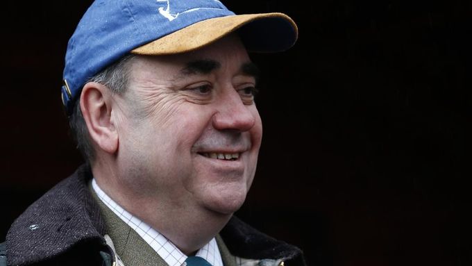 Šéf skotské strany (SNP) a první skotský ministr Alex Salmond.