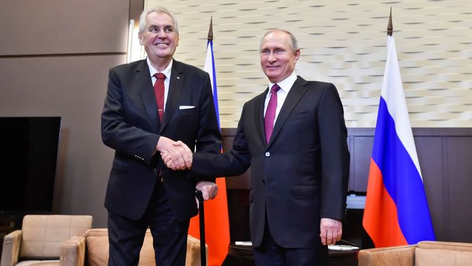 Miloš Zeman a Vladimir Putin (na snímku z roku 2017).