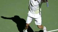 Německý tenista Tommy Haas se raduje z vítězství ve 4. kole Australian Open nad Davidem Nalbandianem z Argentiny.