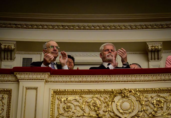 Třetího koncertu České filharmonie v Carnegie Hall se zúčastnil i prezident Petr Pavel.