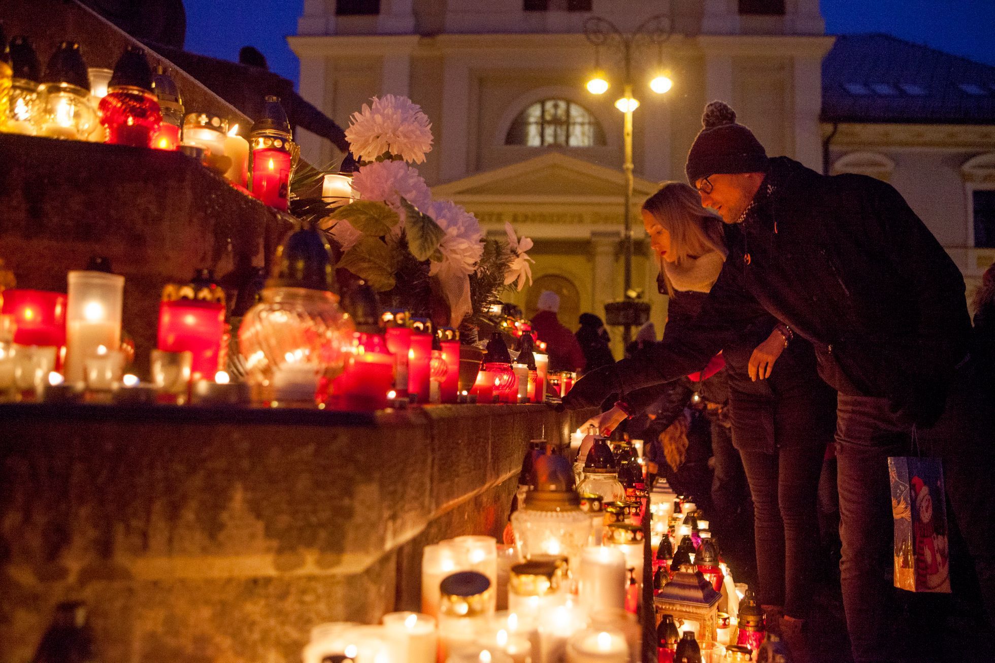 Pieta za Jána Kuciaka v Bánské Bystrici