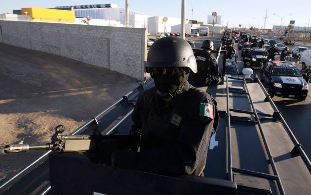 Mexická policie v Ciudad Juárez