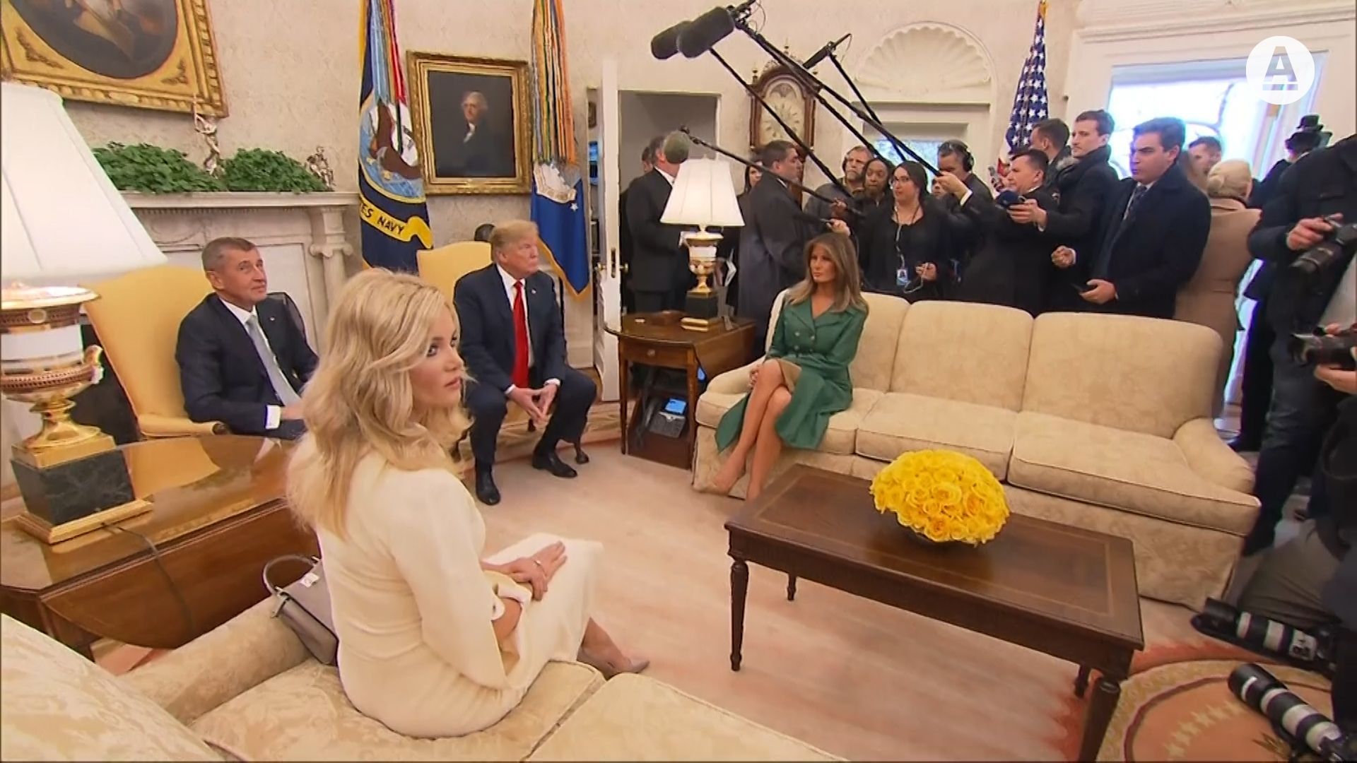 Donald Trump ukončuje setkání s Andrejem Babišem.