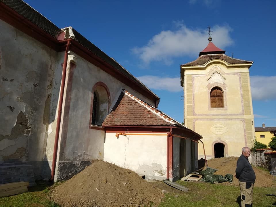 Oprava kostela Sv. Jana Křtitele v Klukách