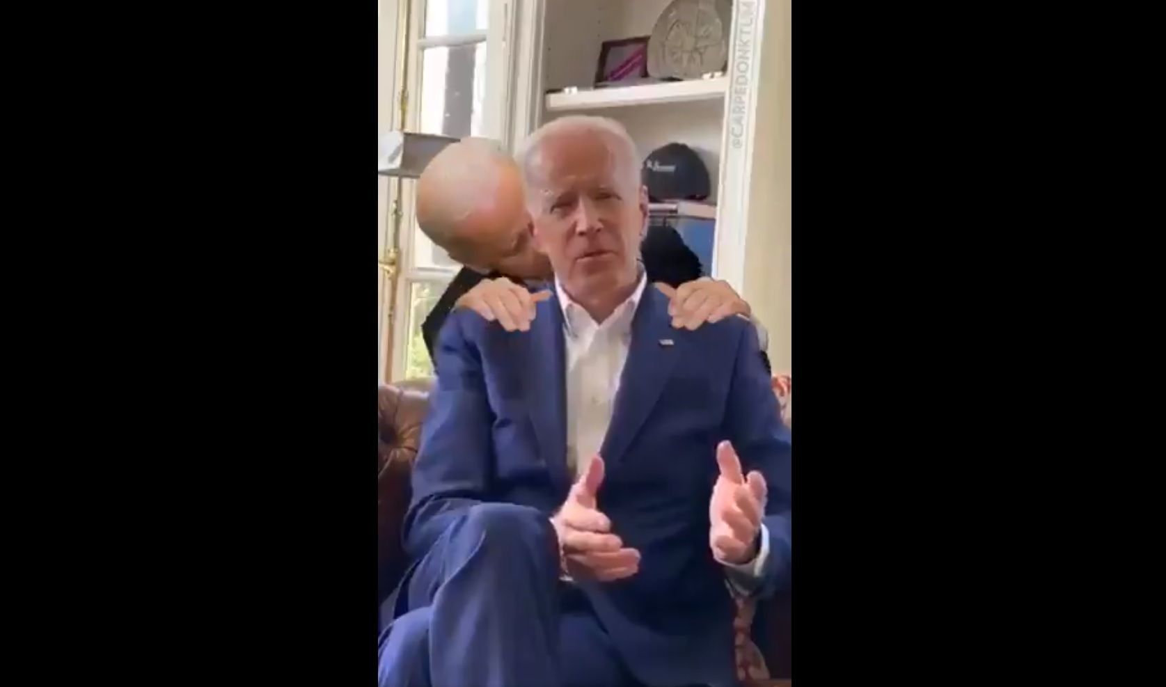 Screenshot z videa na Twitteru Donalda Trumpa o Joeu Bidenovi.