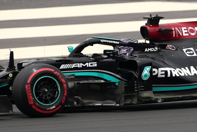 Lewis Hamilton, Mercedes v kvalifikaci na VC Francie F1 2021