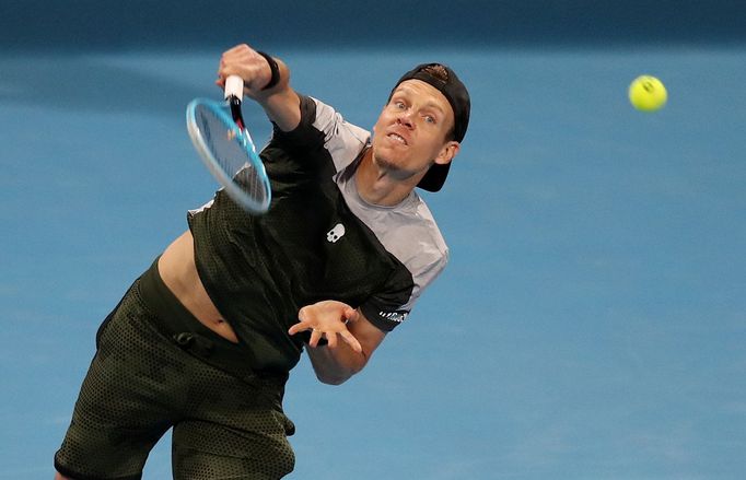 Tomáš Berdych na turnaji v Dauhá 2019