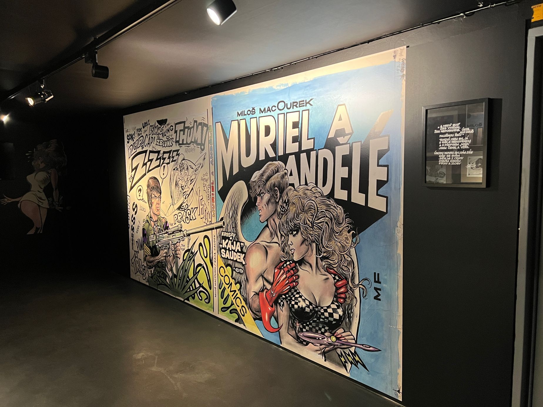 Kája Saudek: Muriel a andělé, Tančící dům, výstava, 2022