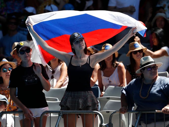 Australian Open, ruská vlajka