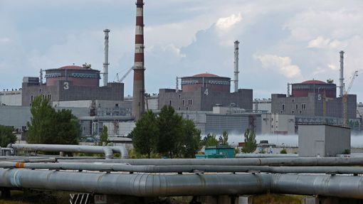 Ukrajinská jaderná elektrárna v Záporoží.