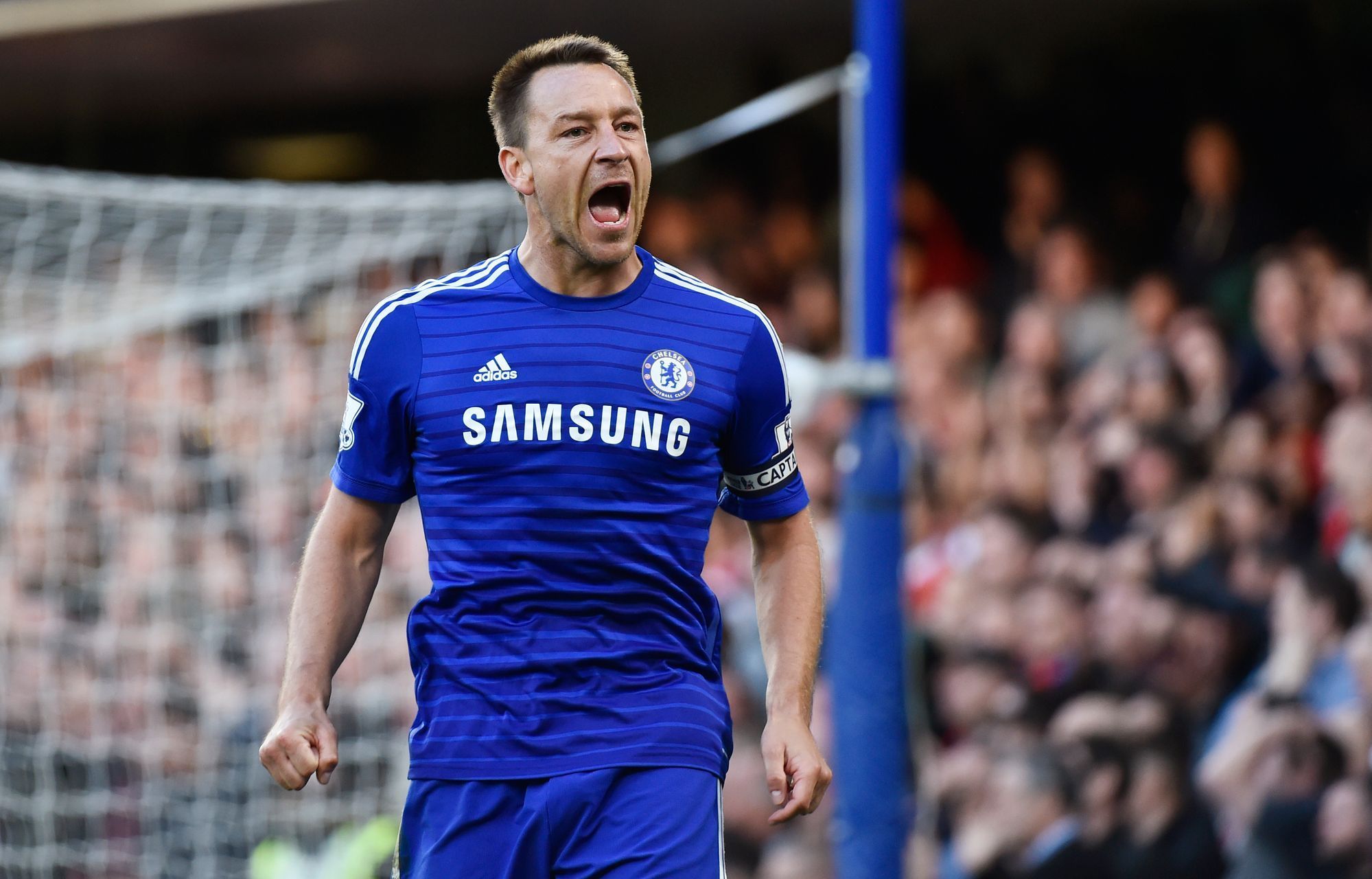 John Terry slaví vítězství Chelsea