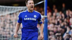 John Terry slaví vítězství Chelsea
