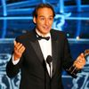 Desplat, winner for best original score for the film &quot;The Grand Budapest Hotel,&quot; accepts Oscar at the 87th Academy Awards in Hollywood