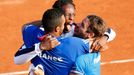 DC, Francie-ČR: Jo-Wilfried Tsonga, Gael Monfils a kapitán Arnaud Clement