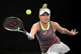 Brenda Fruhvirtová na Australian Open 2024.