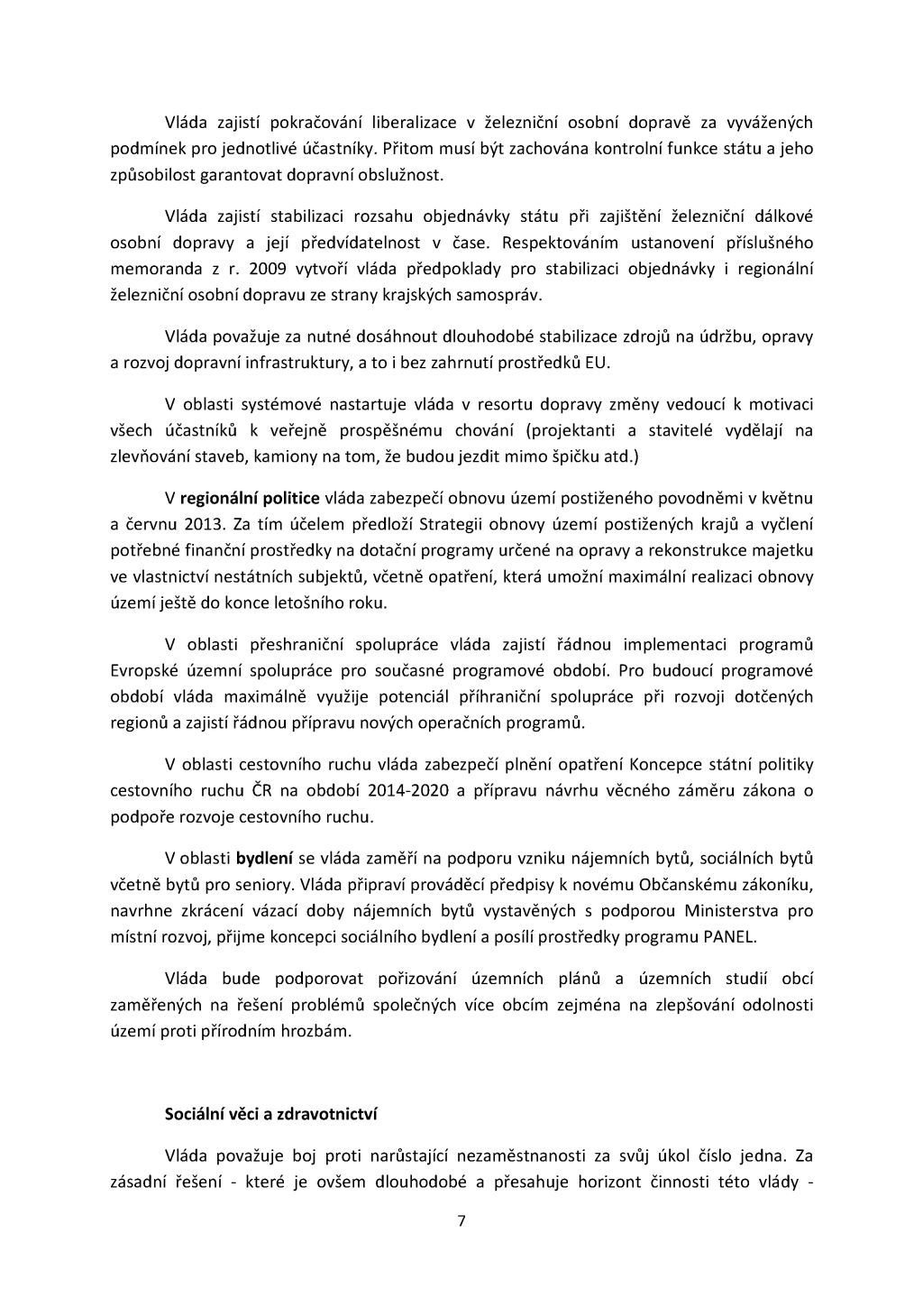 Programové prohlášení vlády