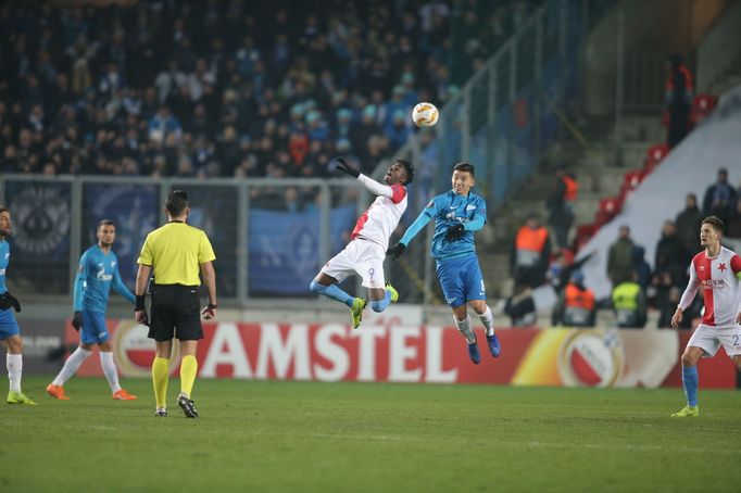 fotbal, Evropská liga 2018/2019, Slavia Praha - Zenit Petrohrad, Peter Olayinka