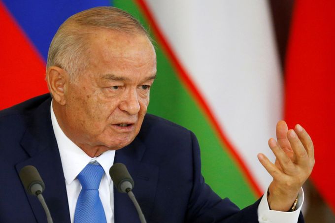 Uzbecký prezident Islam Karimov na snímku z dubna 2016.