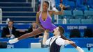 France's James and Cipres during the figure skating team pairs' short program at the Sochi 2014 Winter Olympics