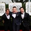 Swedish &quot;Force Majeure&quot; director Ostlund arrives with producers Bah Kuhnke and Hemmendorff at the 72nd Golden Globe Awards in Beverly Hills