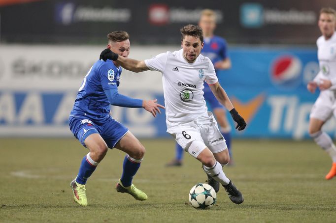 Mladá Boleslav - Slavia: Jan Bořil a Adam Jonáš