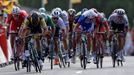 Spurt do cíle 7. etapy na Tour de France 2018