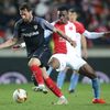 Ibrahim Traoré v odvetě osmifinále Evropské ligy Slavia Praha - FC Sevilla