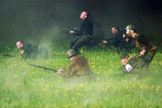 Fotografie z rekonstrukcí bitvy u Slivice. Rok pořízení 2002 - 2017